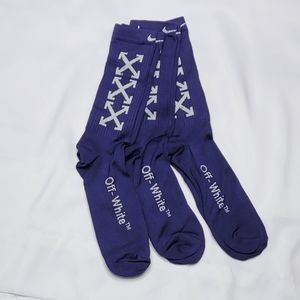 NIKE-OFF WHITE Nice set of 3 pair of socks NIKE-OFF WHITE
